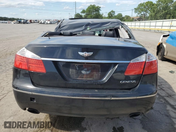 2010 Hyundai Genesis with VIN KMHGC4DE8AU108665, listed as a Copart auction lot 56487034 with 191,000 mi miles and Salvage Title. Bid and sale history available at carsss.com. Image 6.