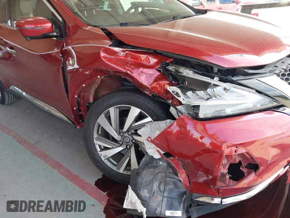 2019 Nissan Murano Platinum with VIN 5N1AZ2MJ7KN125409, listed as a IAAI auction lot 42325239 with 72,698 mi miles and . Bid and sale history available at DreamBid. Image 6.