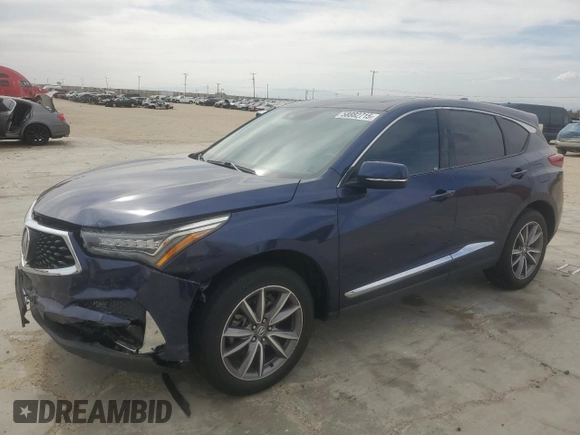 2021 Acura RDX Technology with VIN 5J8TC1H54ML016380, listed as a Copart auction lot 58882715 with Not provided miles and Salvage title. Bid and sale history available at DreamBid. Image 1.