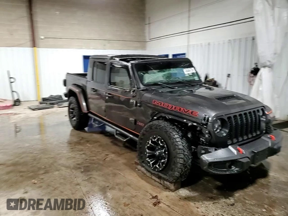 2023 Jeep Gladiator Mojave with VIN 1C6JJTEG4PL575386, listed as a Copart auction lot 45464735 with 17,572 mi miles and Salvage title. Bid and sale history available at DreamBid. Image 14.