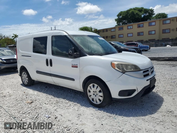 2016 Ram ProMaster City Cargo Tradesman SLT with VIN ZFBERFBT3G6B95966, listed as a Copart auction lot 60755725 with Not provided miles and Salvage title. Bid and sale history available at DreamBid. Image 4.