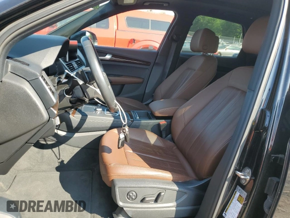 2018 Audi Q5 Premium Plus with VIN WA1BNAFY5J2241274, listed as a Copart auction lot 59500275 with 37,303 mi miles and Salvage title. Bid and sale history available at DreamBid. Image 7.