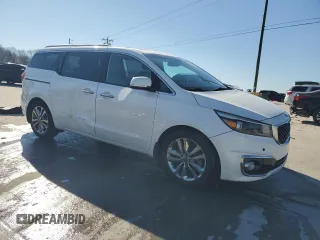 2015 Kia Sedona SX-L with VIN KNDME5C16F6034552, listed as a Copart auction lot 45478085 with 150,158 mi miles and Salvage Title. Bid and sale history available at DreamBid. Image 4.