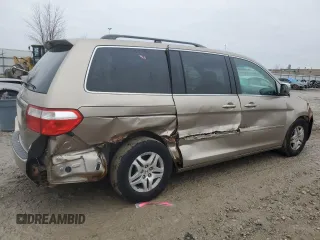 2007 Honda Odyssey EX-L with VIN 5FNRL38657B126262, listed as a Copart auction lot 80701484 with 101,020 mi miles and Non Repairable. Bid and sale history available at DreamBid. Image 3.