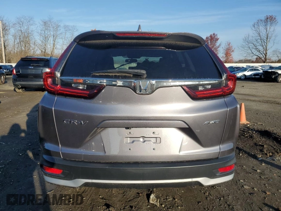 2020 Honda CR-V EX with VIN 5J6RW2H53LA017496, listed as a Copart auction lot 81454484 with 12,322 mi miles and Salvage Title. Bid and sale history available at DreamBid. Image 6.