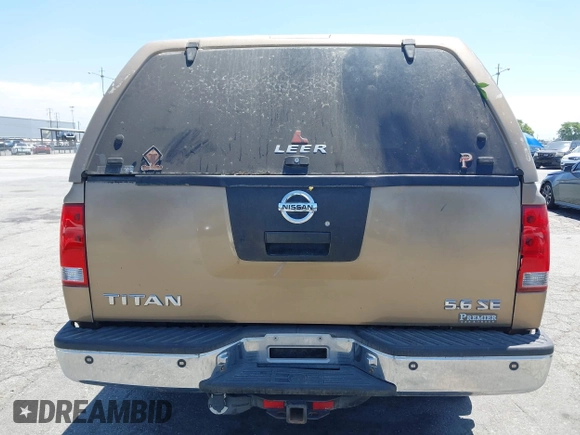 2005 Nissan Titan LE with VIN 1N6AA07B95N508001, listed as a IAAI auction lot 42656008 with 196,542 mi miles and . Bid and sale history available at DreamBid. Image 6.