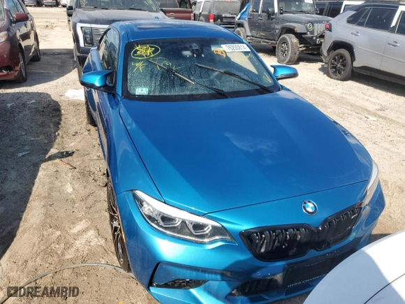 2020 BMW M2 Competition with VIN WBS2U7C08L7E49953, listed as a Copart auction lot 76200814 with 13,888 mi miles and Non Repairable. Bid and sale history available at carsss.com. Image 5.