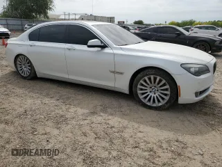2012 BMW 7 Series 750Li xDrive with VIN WBAKC8C57CC436737, listed as a Copart auction lot 52068285 with 125,582 mi miles and Salvage Title. Bid and sale history available at carsss.com. Image 4.