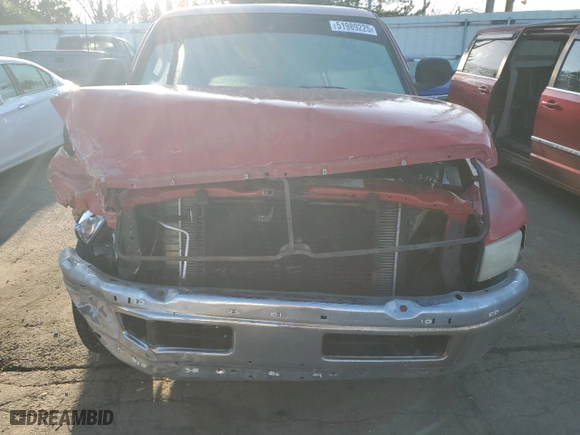 1998 Dodge Ram 1500 with VIN 1B7HC16Y9WS623837, listed as a Copart auction lot 51989225 with 189,336 mi miles and Salvage Title. Bid and sale history available at carsss.com. Image 5.