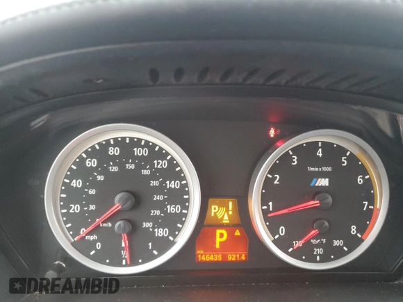 2012 BMW X5 M with VIN 5YMGY0C53CLK27448, listed as a Copart auction lot 80757454 with 146,435 mi miles and Salvage Title. Bid and sale history available at carsss.com. Image 9.