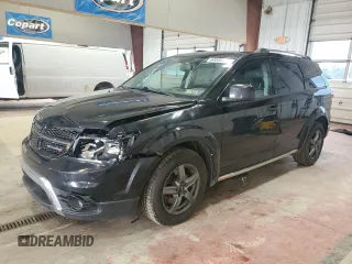 2015 Dodge Journey Crossroad with VIN 3C4PDDGGXFT725744, listed as a Copart auction lot 60808455 with 210,141 mi miles and Salvage title. Bid and sale history available at DreamBid. Image 1.