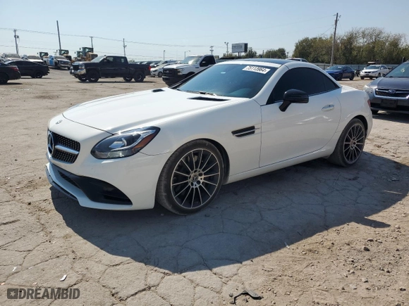 2019 Mercedes-Benz SLC with VIN WDDPK3JA5KF164299, listed as a Copart auction lot 75113964 with 34,912 mi miles and Clean Title. Bid and sale history available at carsss.com. Image 1.