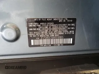 2010 Subaru Forester X Limited with VIN JF2SH6DC8AH914865, listed as a Copart auction lot 58438995 with 118,581 mi miles and Salvage title. Bid and sale history available at DreamBid. Image 13.