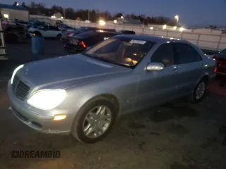 2003 Mercedes-Benz S-Class 5.0L with VIN WDBNG75J23A355910, listed as a Copart auction lot 84715614 with 117,468 mi miles and Salvage Title. Bid and sale history available at carsss.com. Image 1.