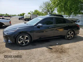 2023 Hyundai Elantra Limited z VIN KMHLN4AJ4PU050041, wystawiony jako Copart lot #59087375 z przebiegiem 96 899 mil mil oraz Szkoda całkowita • Salvage title. Historia ofert i sprzedaży dostępna na DreamBid. Obrazek 1.