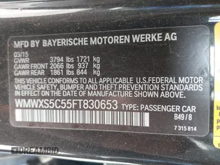 2015 MINI Hardtop 4 Door z VIN WMWXS5C55FT830653, wystawiony jako IAAI lot #42721174 z przebiegiem 126 298 mil mil oraz . Historia ofert i sprzedaży dostępna na DreamBid. Obrazek 9.