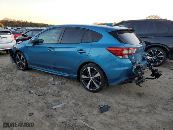 2017 Subaru Impreza Sport with VIN 4S3GTAK69H1716298, listed as a Copart auction lot 83659524 with 95,824 mi miles and Salvage Title. Bid and sale history available at carsss.com. Image 2.