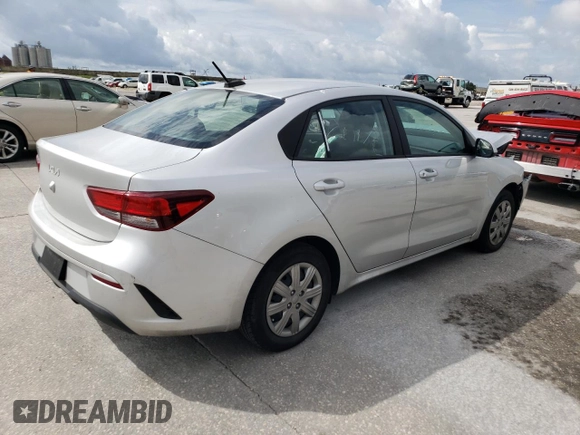 2022 Kia Rio LX with VIN 3KPA24AD2NE506127, listed as a Copart auction lot 63672404 with Not Provided miles and Salvage Title. Bid and sale history available at DreamBid. Image 3.