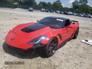 2016 Chevrolet Corvette Z06 3LZ with VIN 1G1YT2D6XG5603337, listed as a Copart auction lot 64940244 with 0 mi miles and Salvage Title. Bid and sale history available at carsss.com. Image 1.