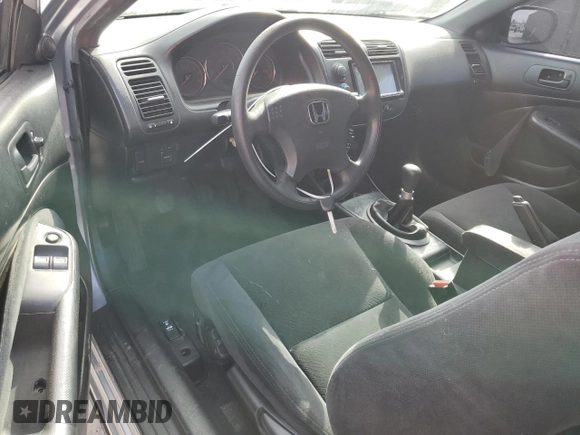 2003 Honda Civic LX with VIN 1HGEM21523L010596, listed as a Copart auction lot 43556365 with 171,154 mi miles and Salvage Title. Bid and sale history available at DreamBid. Image 8.