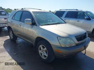 2001 Lexus RX 300 with VIN JTJGF10U410088393, listed as a IAAI auction lot 41864872 with 212,728 mi miles. Bid and sale history available at carsss.com. Image 1.