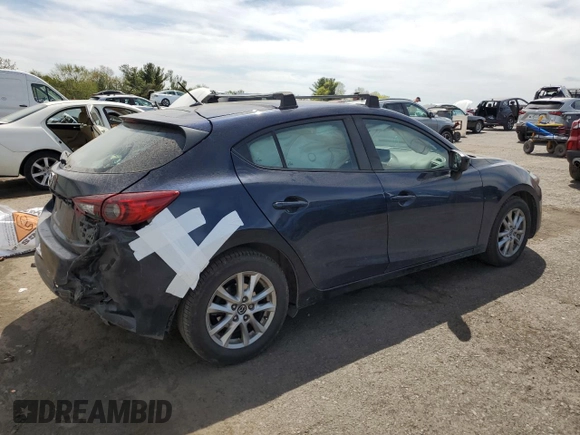 2018 Mazda 3 Sport with VIN 3MZBN1K75JM268743, listed as a Copart auction lot 54172145 with 88,647 mi miles and Salvage Title. Bid and sale history available at DreamBid. Image 3.