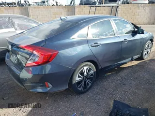 2017 Honda Civic Sedan EX-L with VIN 19XFC1F70HE005116, listed as a IAAI auction lot 42042277 with 61,812 mi miles. Bid and sale history available at carsss.com. Image 4.