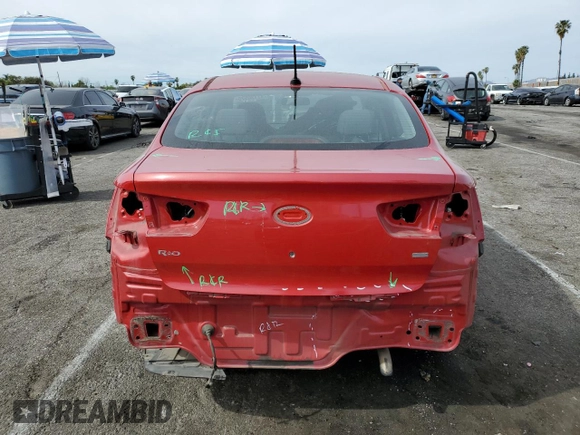 2017 Kia Rio LX with VIN KNADM4A39H6072634, listed as a Copart auction lot 47130575 with 67,465 mi miles and Salvage Title. Bid and sale history available at carsss.com. Image 6.