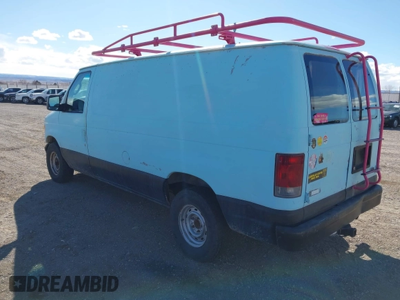 2003 Ford Econoline Cargo with VIN 1FTRE14223HB81747, listed as a IAAI auction lot 41691621 with 132,844 mi miles and . Bid and sale history available at DreamBid. Image 3.