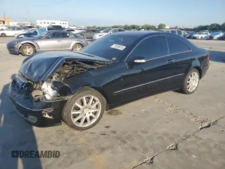 2007 Mercedes-Benz CLK 350 with VIN WDBTJ56H37F229024, listed as a Copart auction lot 71610814 with 90,017 mi miles and Salvage Title. Bid and sale history available at DreamBid. Image 1.
