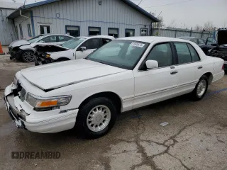 1997 Mercury Grand Marquis LS with VIN 2MELM75W4VX721307, listed as a Copart auction lot 51805575 with 137,354 mi miles and Salvage Title. Bid and sale history available at DreamBid. Image 1.