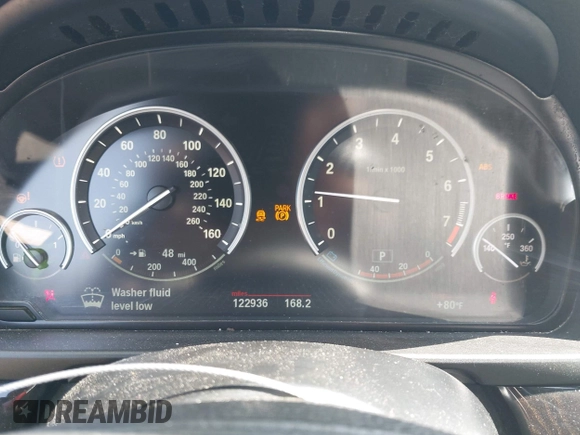 2015 BMW 5 Series 535i xDrive with VIN WBA5B3C59FD545279, listed as a IAAI auction lot 41810032 with 122,936 mi miles. Bid and sale history available at carsss.com. Image 7.