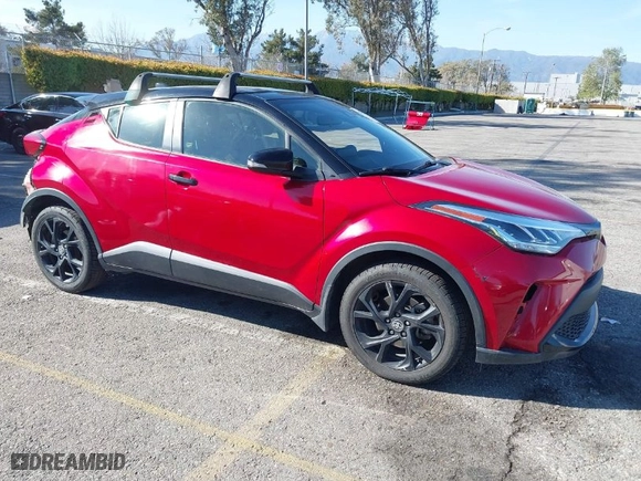 2021 Toyota C-HR LE with VIN JTNKHMBX3M1111916, listed as a IAAI auction lot 41837020 with 65,298 mi miles. Bid and sale history available at carsss.com. Image 1.