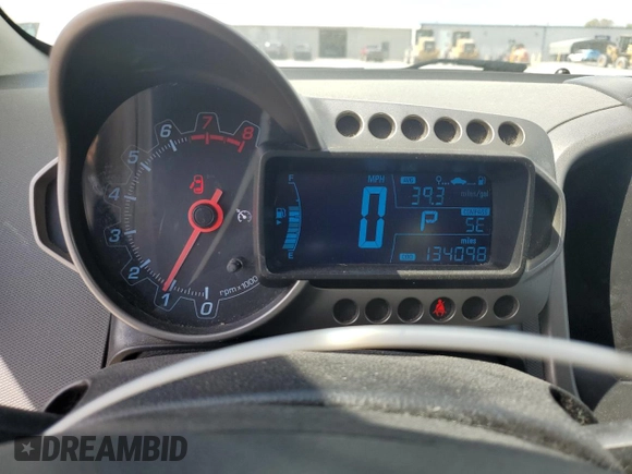 2013 Chevrolet Sonic LT with VIN 1G1JC5SH4D4164838, listed as a Copart auction lot 53611635 with 134,098 mi miles and Salvage Title. Bid and sale history available at DreamBid. Image 9.
