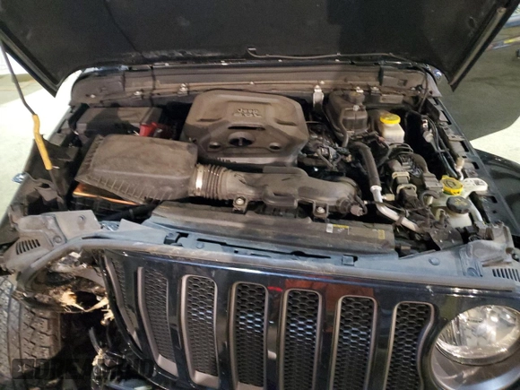 2021 Jeep Wrangler Unlimited 80th Anniversary with VIN 1C4HJXDN1MW738407, listed as a Copart auction lot 46140325 with 50,824 mi miles and Salvage title. Bid and sale history available at DreamBid. Image 13.