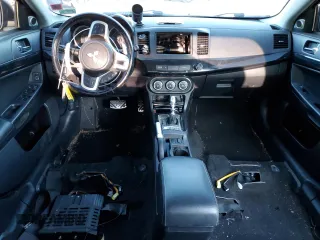 2014 Mitsubishi Lancer Evolution MR with VIN JA32W5FV8EU014461, listed as a Copart auction lot 87376384 with 0 mi miles and Salvage Title. Bid and sale history available at carsss.com. Image 8.