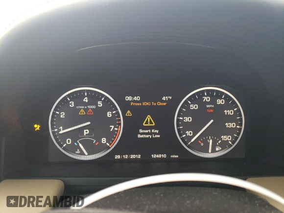 2011 Land Rover Range Rover HSE Lux z VIN SALMF1D49BA354883, wystawiony jako Copart lot #42606835 z przebiegiem 124 810 mil mil oraz Szkoda całkowita • Salvage title. Historia ofert i sprzedaży dostępna na DreamBid. Obrazek 9.