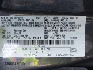 2017 Ford Focus SE с VIN 1FADP3F29HL336284, выставлен на аукционе IAAI как лот 41711447 с пробегом 42 669 миль миль и . История ставок и продаж доступна на DreamBid. Изображение 9.
