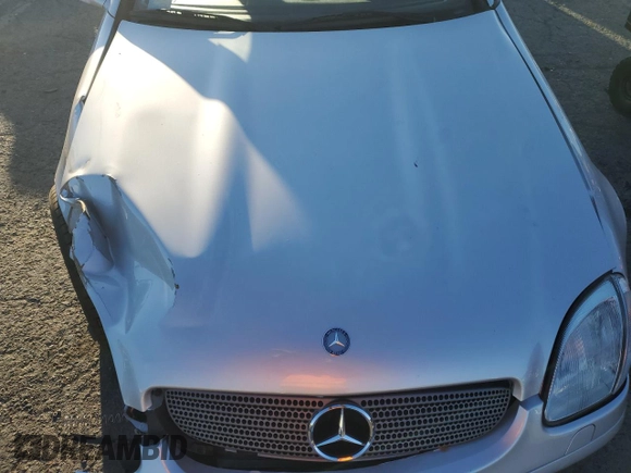 2004 Mercedes-Benz SLK-Class with VIN WDBKK65F44F307921, listed as a Copart auction lot 80109254 with 53,941 mi miles and Salvage Title. Bid and sale history available at carsss.com. Image 12.
