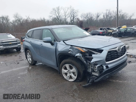 2023 Toyota Highlander L with VIN 5TDKDRAH8PS524459, listed as a IAAI auction lot 41637752 with 10,156 mi miles and . Bid and sale history available at DreamBid. Image 1.