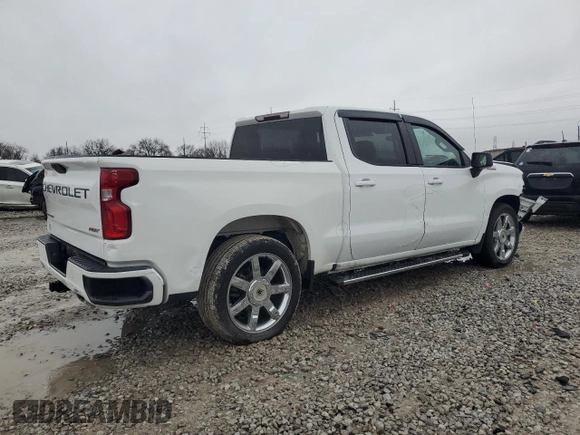 2021 Chevrolet Silverado 1500 RST with VIN 1GCUYEET3MZ437972, listed as a Copart auction lot 54876165 with 64,978 mi miles and Salvage Title. Bid and sale history available at carsss.com. Image 3.