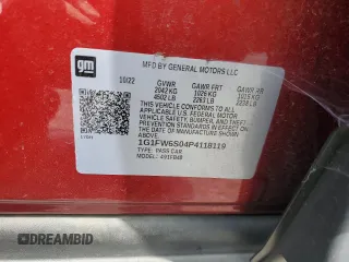 2023 Chevrolet Bolt EV 1LT z VIN 1G1FW6S04P4118119, wystawiony jako Copart lot #59848555 z przebiegiem 23 757 mil mil oraz Szkoda całkowita • Salvage title. Historia ofert i sprzedaży dostępna na DreamBid. Obrazek 13.