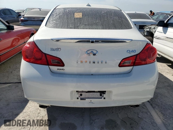 2015 Infiniti Q40 with VIN JN1CV6ARXFM651204, listed as a Copart auction lot 75376854 with Not Provided miles and Clean Title. Bid and sale history available at DreamBid. Image 6.