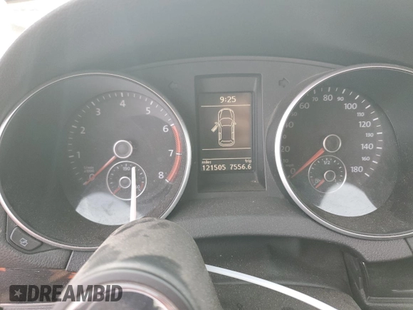 2012 Volkswagen GTI w/Conv & Sunroof with VIN WVWEV7AJ5CW263299, listed as a Copart auction lot 82613574 with 121,505 mi miles and Salvage title. Bid and sale history available at DreamBid. Image 9.