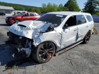 2020 Dodge Durango R/T z VIN 1C4SDJCT8LC413070, wystawiony jako Copart lot #57797515 z przebiegiem Nie podano mil oraz Szkoda całkowita • Salvage title. Historia ofert i sprzedaży dostępna na DreamBid. Obrazek 1.