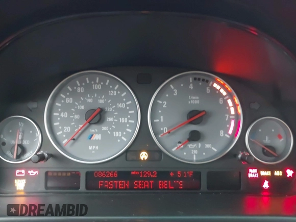 2001 BMW 5 Series with VIN WBSDE93451BZ98389, listed as a IAAI auction lot 41787899 with 86,266 mi miles and . Bid and sale history available at DreamBid. Image 7.