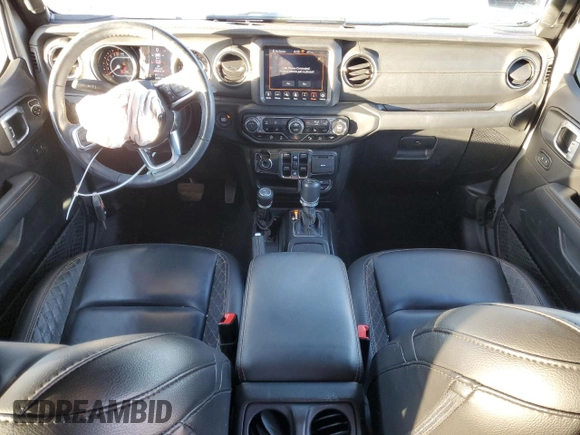 2021 Jeep Wrangler Unlimited Sahara with VIN 1C4HJXEG2MW536286, listed as a Copart auction lot 44827415 with 48,382 mi miles and Salvage title. Bid and sale history available at DreamBid. Image 8.