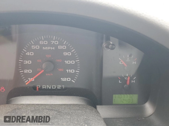 2004 Ford F-150 STX with VIN 1FTRX12W34NA58509, listed as a Copart auction lot 59686855 with 110,777 mi miles and Salvage title. Bid and sale history available at DreamBid. Image 9.
