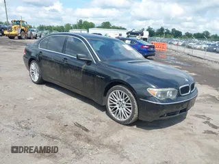2003 BMW 7 Series with VIN WBAGN83463DK10660, listed as a IAAI auction lot 42521244 with 114,032 mi miles and . Bid and sale history available at DreamBid. Image 1.