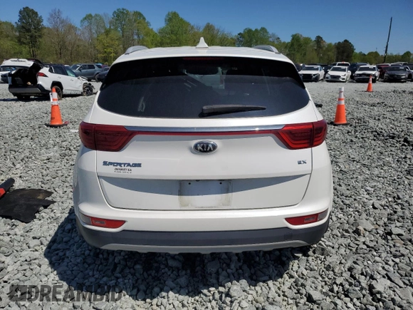 2018 Kia Sportage EX with VIN KNDPN3AC2J7478603, listed as a Copart auction lot 52499405 with 93,657 mi miles and Salvage title. Bid and sale history available at DreamBid. Image 6.